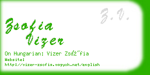 zsofia vizer business card